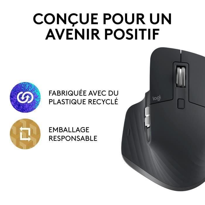 Logitech Ratón Mx Master 3S Inalámbrico 8000Ppp Ergonómico Diestro 7 Botones Grafito 4 Logitech Ratón Mx Master 3S Inalámbrico 8000Ppp Ergonómico Diestro 7 Botones Grafito 4