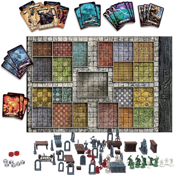 Hasbro Gaming Heroquest F2847 Juego De Mesa De Fantasía Y Aventura Español 2