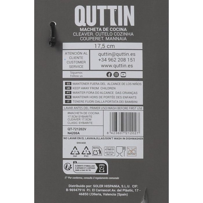 Quttin Macheta Cocina 17.5 cm Sybarite (6 Unidades)