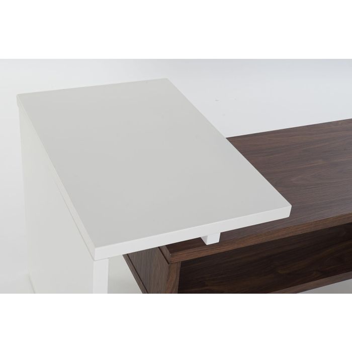 Mueble Tv Moderno DKD Home Decor Blanco Marron 60 x 58 x 110 cm 1