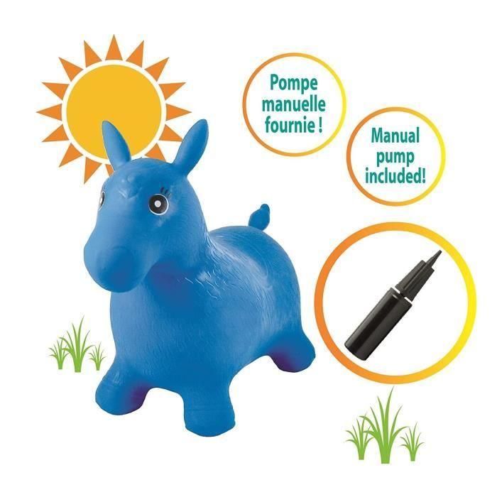 LEXIBOOK - Caballo de salto inflable azul - Mixto - A partir de 3 años 1 LEXIBOOK - Caballo de salto inflable azul - Mixto - A partir de 3 años 1