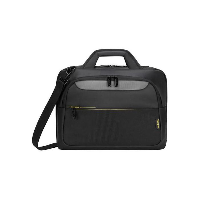 Targus Maletín Citygear para Portátil de 15.6 pulgadas, Negro, Resistente a Golpes, Poliéster, Poliuretano 2