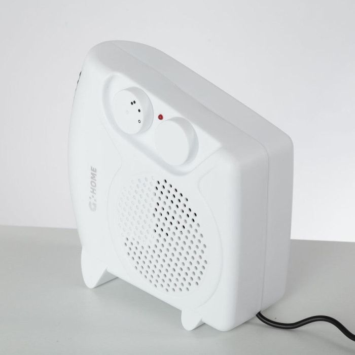 Calefactor Resistencia + Ventilador 500W Blanco 3 Calefactor Resistencia + Ventilador 500W Blanco 3