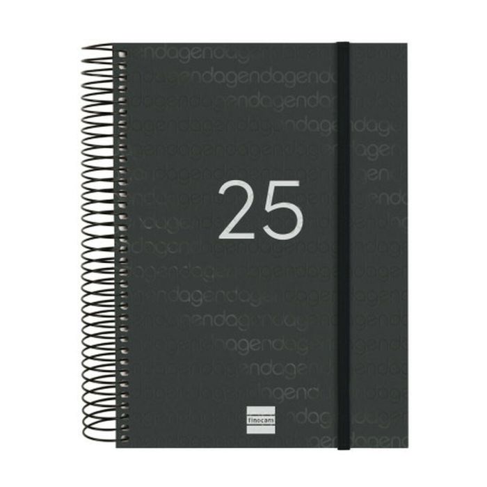 Agenda Finocam YEAR Negro A5 15,5 x 21,2 cm 2025