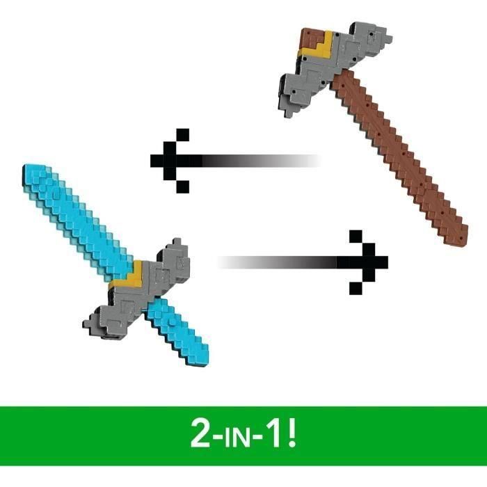 Espada Pico 2 En 1 Minecraft La Película Jfr72 Mattel 1 Espada Pico 2 En 1 Minecraft La Película Jfr72 Mattel 1
