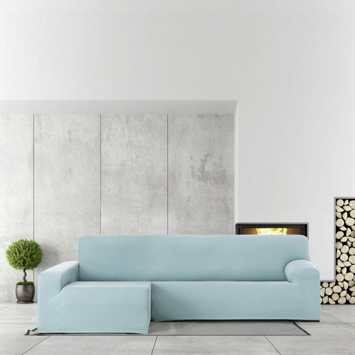 Funda para chaise longue de brazo largo izquierdo Eysa BRONX Aguamarina 170 x 110 x 310 cm 5