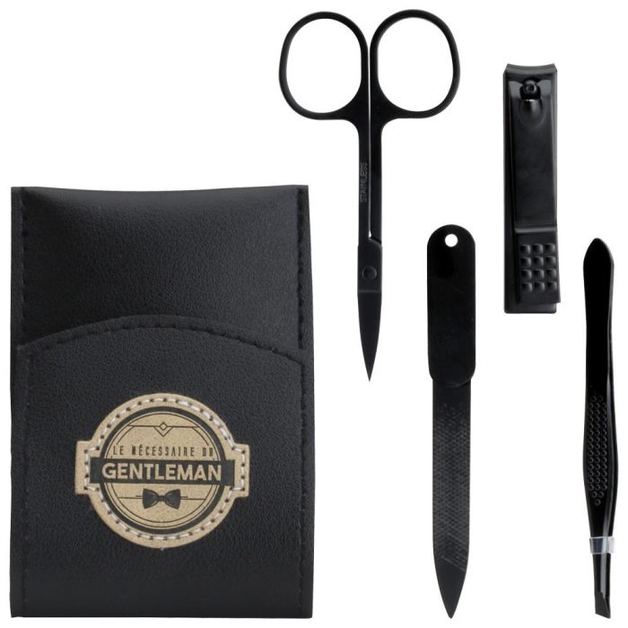 Cosmetic Club Juego 4 Piezas Manicura Pour Lui Negro con Funda-Estuche 7x10x2 cm 0 Cosmetic Club Juego 4 Piezas Manicura Pour Lui Negro con Funda-Estuche 7x10x2 cm 0