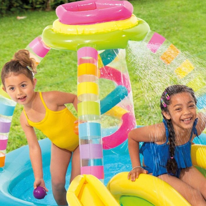 Piscina Hinchable para Niños Intex Arcoíris 374 L 295 x 109 x 191 cm (2 Unidades) 2