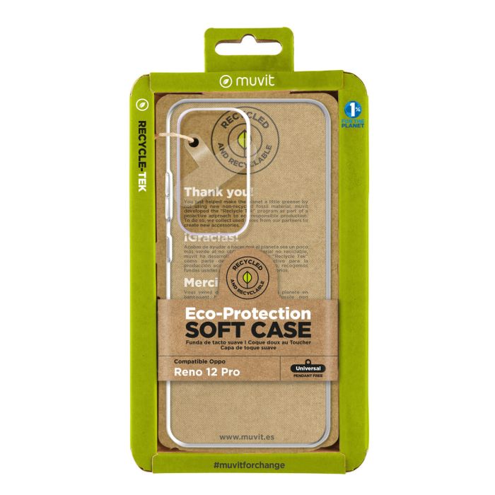 muvit for change funda compatible con Oppo Reno 12 Pro transparente 0 muvit for change funda compatible con Oppo Reno 12 Pro transparente 0