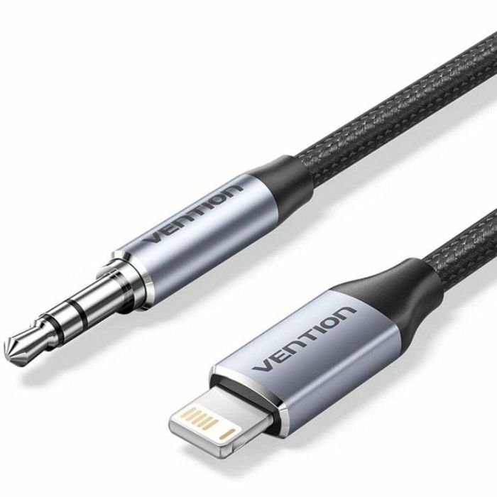 Adaptador Audio Vention BMCHF/ Jack 3.5 Macho - Lightning Macho/ 1m/ Gris Adaptador Audio Vention BMCHF/ Jack 3.5 Macho - Lightning Macho/ 1m/ Gris