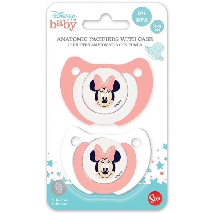 Set de 2 chupetes anatómicos Minnie Disney 1 Set de 2 chupetes anatómicos Minnie Disney 1