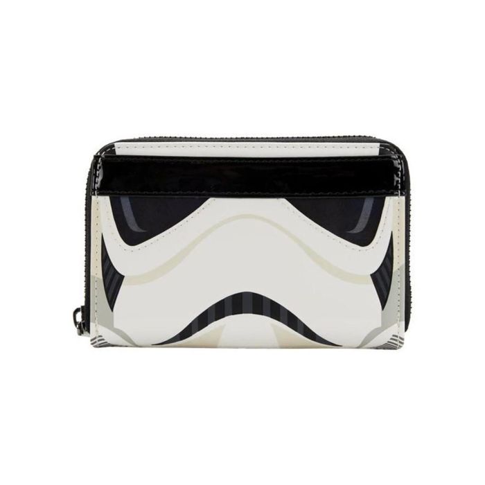 Loungefly Star Wars Cartera Lenticular Stormtrooper Billetera 15x10cm Piel Vegana Cremallera Bronce Ranuras Tarjetas DNI Forro