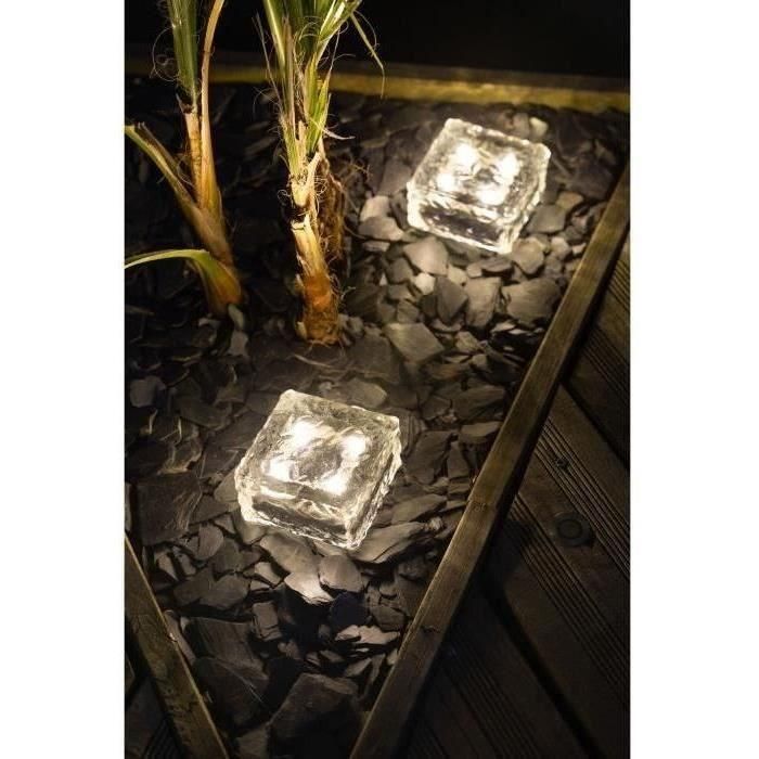 Cubo de hielo solar GALIX G4475 - 4 LED - Al. 10 cm