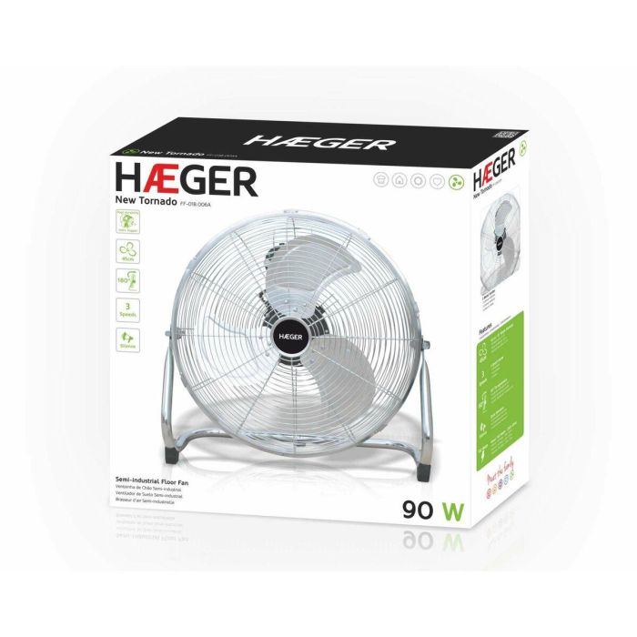 Ventilador de Suelo Haeger FF-018.006A 100 W 1