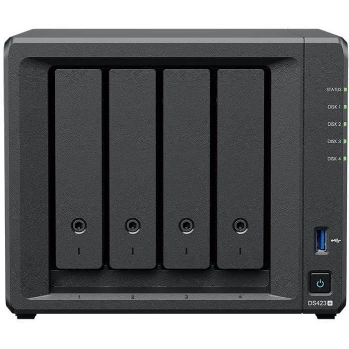 NAS Synology Diskstation DS423+/ 4 Bahías 3.5"- 2.5"/ 2GB DDR4/ Formato Torre 1