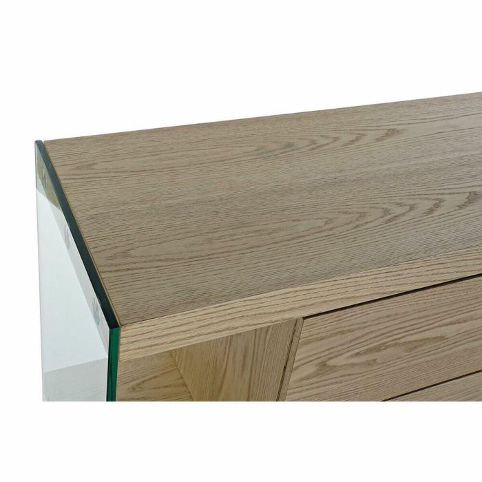 Mesa de Centro DKD Home Decor Cristal nogal (130 x 70 x 42 cm) 1 Mesa de Centro DKD Home Decor Cristal nogal (130 x 70 x 42 cm) 1