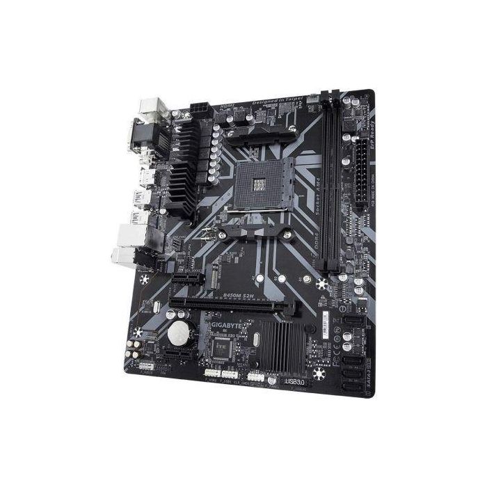Placa Base Gigabyte B450M S2H Socket AM4/ Micro ATX 1