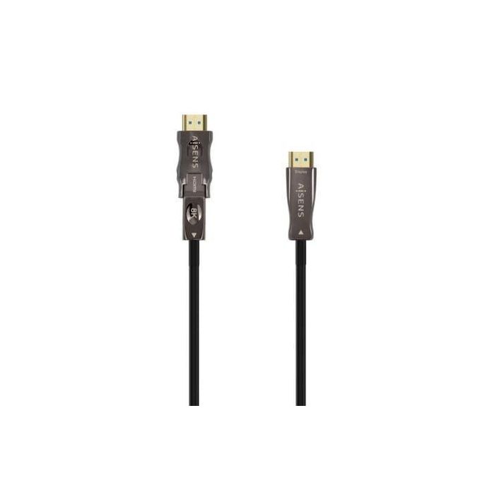 AISENS CABLE HDMI V2.1 AOC DESMONTABLE ULTRA ALTA VELOCIDAD / HEC 8K@60HZ 4K@120HZ 4:4:4 48GBPS, A/M-D/A/M, NEGRO, 40M AISENS CABLE HDMI V2.1 AOC DESMONTABLE ULTRA ALTA VELOCIDAD / HEC 8K@60HZ 4K@120HZ 4:4:4 48GBPS, A/M-D/A/M, NEGRO, 40M