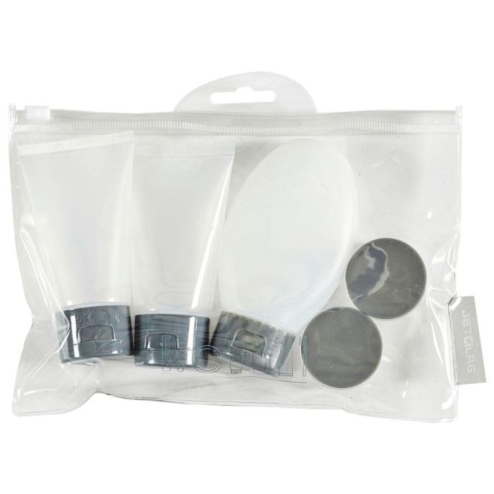 Jet Lag Kit Viaje 3 Frascos 80ml/50ml y 2 Botes 12ml con Bolsa Zip 2 Jet Lag Kit Viaje 3 Frascos 80ml/50ml y 2 Botes 12ml con Bolsa Zip 2