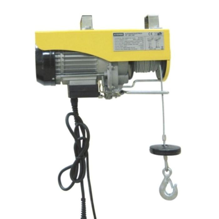 DUVER Tt 200-000Z Tirattuto, Capacidad de Carga 200-400 Kgs, Potencia 880W, Voltaje 240V, Dimensiones 170x400x300 mm, Diámetro de Cable 4 mm