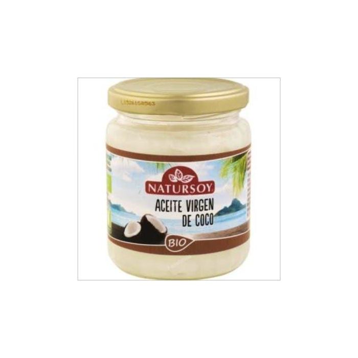 NATURSOY Aceite de Coco Virgen Extra 200ml Ecológico BIO Vegano