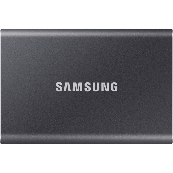 Samsung Portable SSD T7 2TB USB 3.2 Gen2 Tipo C Gris Titanio - NVMe, Lectura 1050MB/s, Escritura 1000MB/s, Aluminio