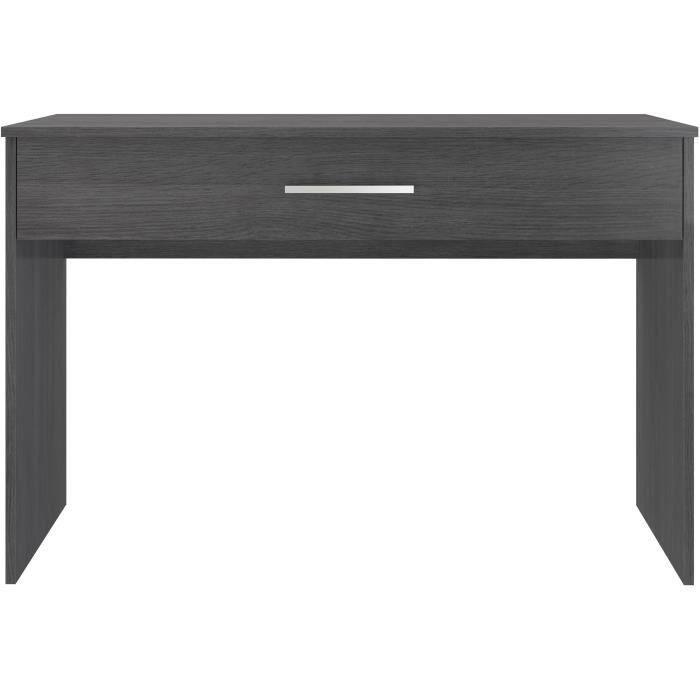 Escritorio con cajones grandes - Melamina gris ceniza - 110 x 56 x 81,5 cm Escritorio con cajones grandes - Melamina gris ceniza - 110 x 56 x 81,5 cm