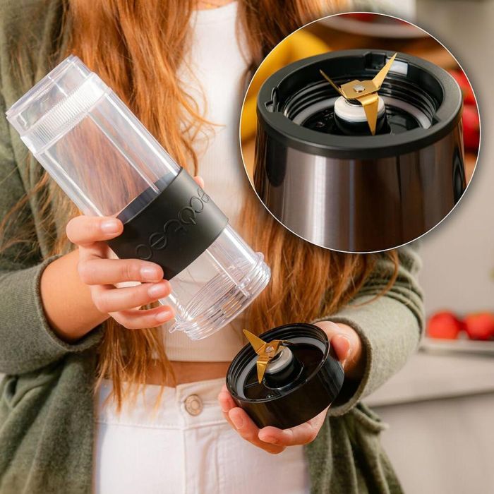 Cecotec Batidora de Vaso Power Titanium 900 ProGo 900W 570ml 4 cuchillas titanio negro 7