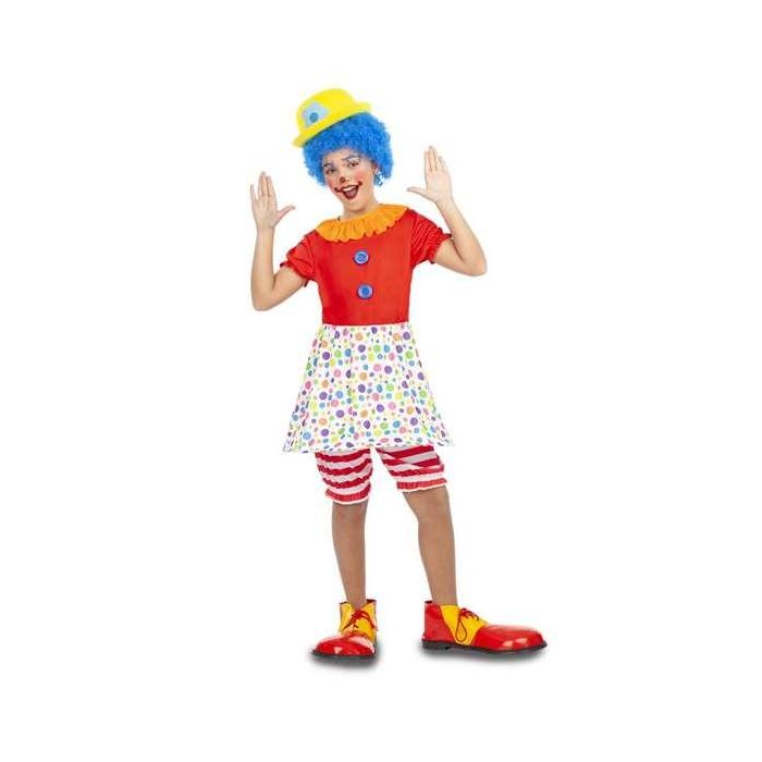 Disfraz payasa aro 7-9 años (vestido con aro y pololos) Disfraz payasa aro 7-9 años (vestido con aro y pololos)