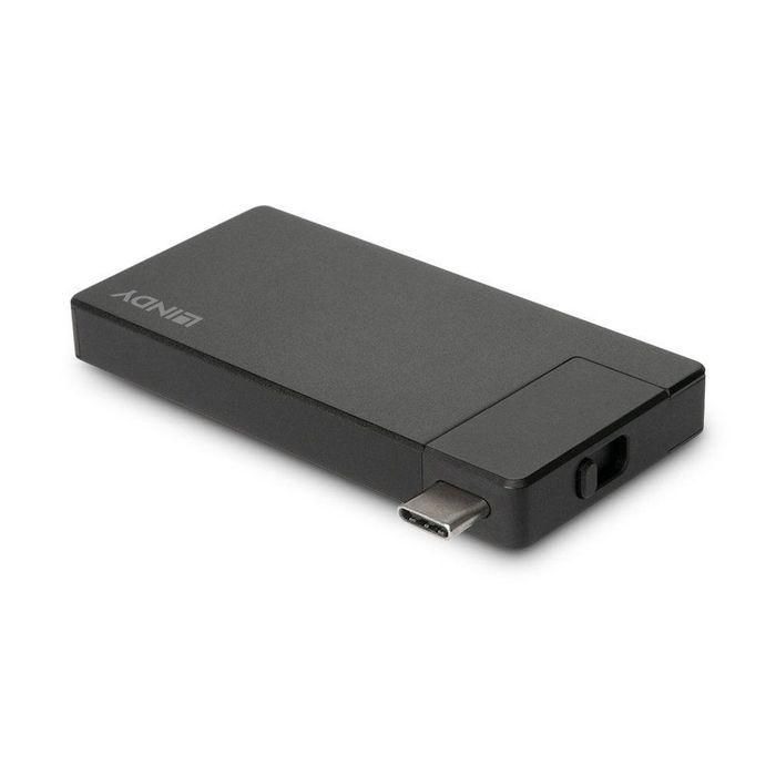 Lindy DST-Micro Docking Station USB-C con HDMI 4K@60Hz y Carga Rápida 100W 4