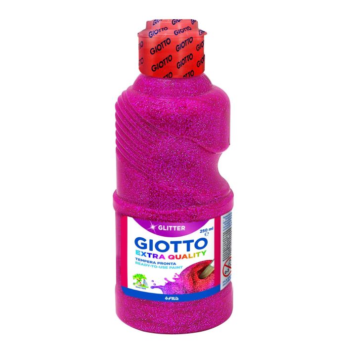 Giotto Témpera Glitter Magenta Botella 250 mL Giotto Témpera Glitter Magenta Botella 250 mL