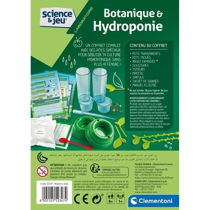 CLEMENTONI Science & Game - Botánica e hidroponía - Juego científico 3 CLEMENTONI Science & Game - Botánica e hidroponía - Juego científico 3