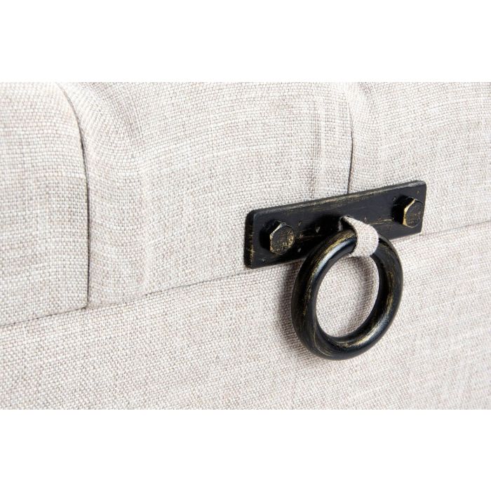 DKD Home Decor Descalzadora Loft Beige Lino y MDF 47 x 43 x 122 cm 3