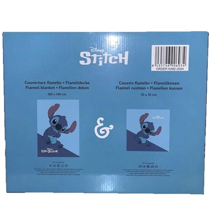 Set manta polar + cojin Stitch Disney 3 Set manta polar + cojin Stitch Disney 3