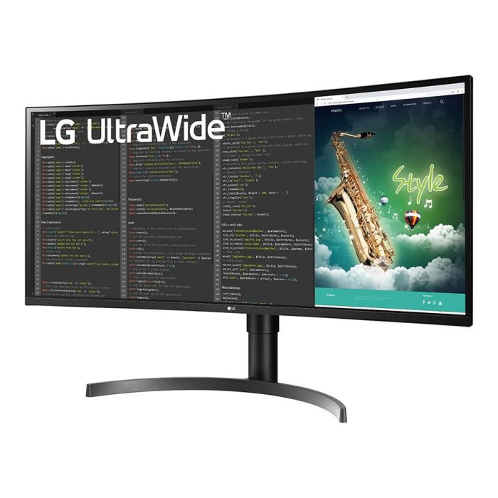 LG Monitor 35WN75CP-B 35" Curvo UWQHD 3440x1440 21:9 5ms USB-C 94W Altavoces VESA Negro 1