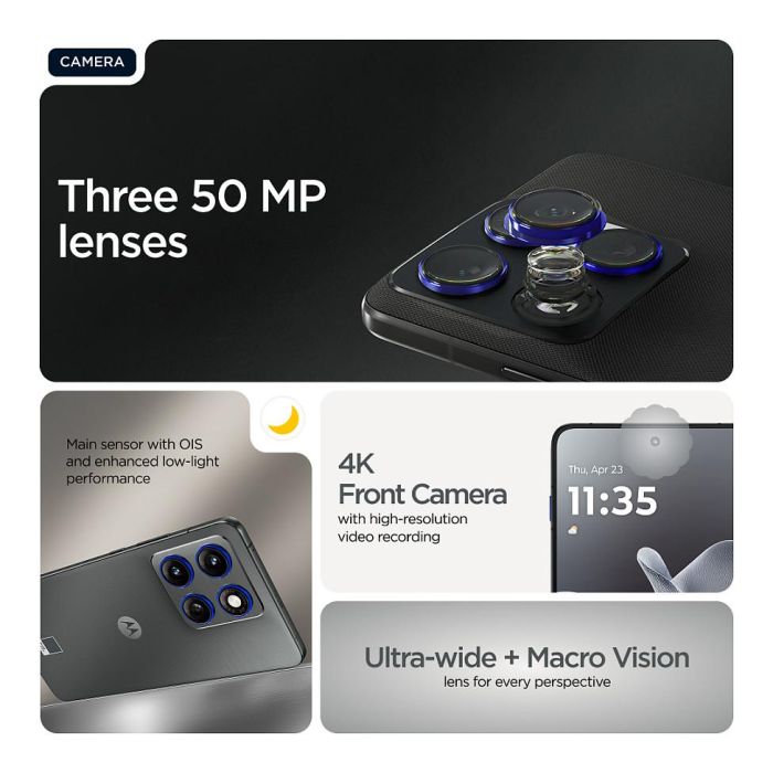 Motorola Edge 70 12GB 512GB 50MP 6.7'' AMOLED 120Hz Gris