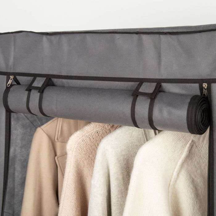 Armario ropero Max Home Gris oscuro 70 X 148 X 44 CM 4 Unidades 4