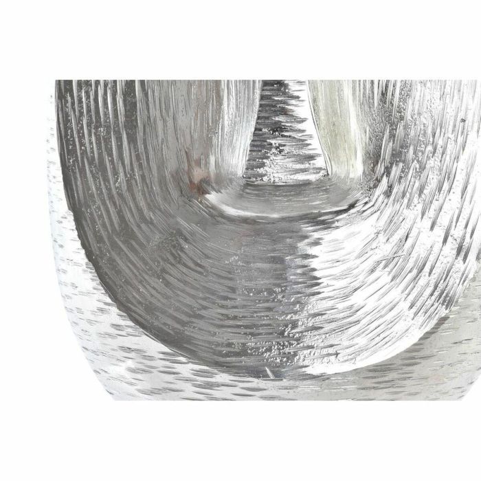 DKD Home Decor Jarrón Decorativo Moderno de Aluminio Plateado con Diseño de Cara 19 x 31 x 19 cm 2 DKD Home Decor Jarrón Decorativo Moderno de Aluminio Plateado con Diseño de Cara 19 x 31 x 19 cm 2