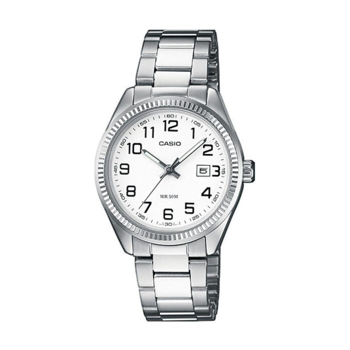 Reloj Unisex Casio COLLECTION Blanco Plateado (Ø 30 mm)