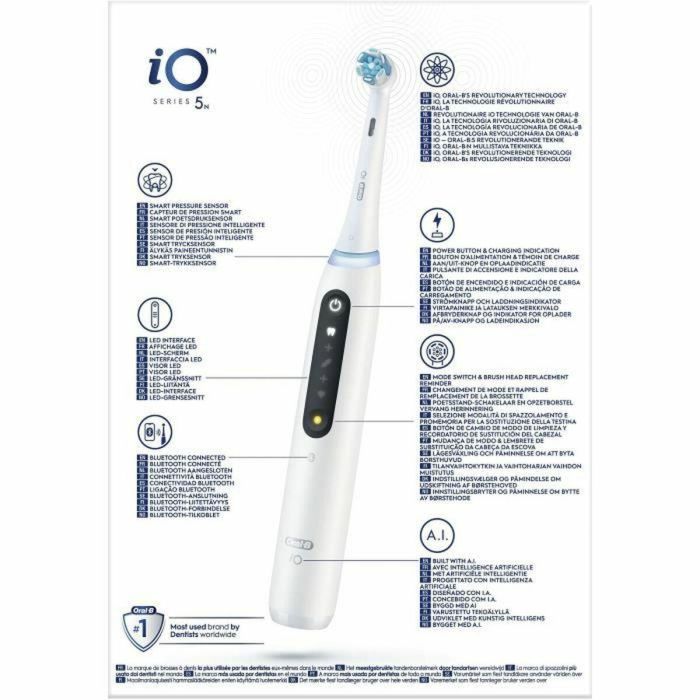 Oral-B ORA4210201414766 iO5n Cepillo de Dientes Eléctrico Blanco con Estuche de Viaje 1 Oral-B ORA4210201414766 iO5n Cepillo de Dientes Eléctrico Blanco con Estuche de Viaje 1