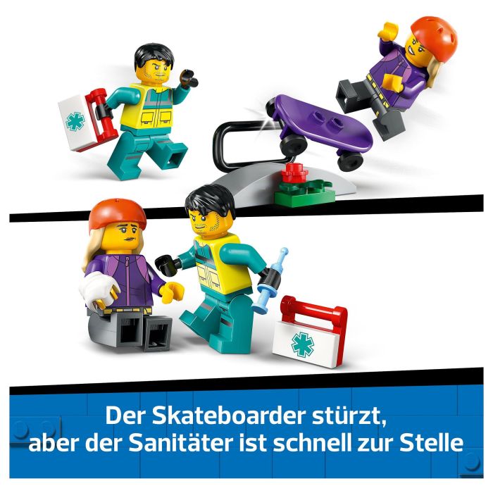 LEGO 60451 Ambulancia de Emergencias, Juego Construcción, 184 Piezas, 5+ Años