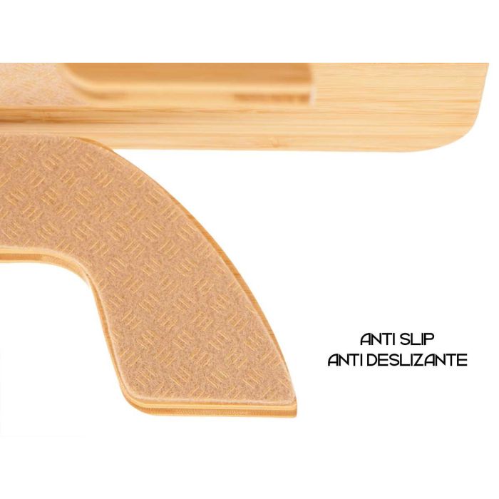 Mesa de Bambú para Brazo de Sofá 35 cm Kinvara - Natural (6 Unidades) 3 Mesa de Bambú para Brazo de Sofá 35 cm Kinvara - Natural (6 Unidades) 3