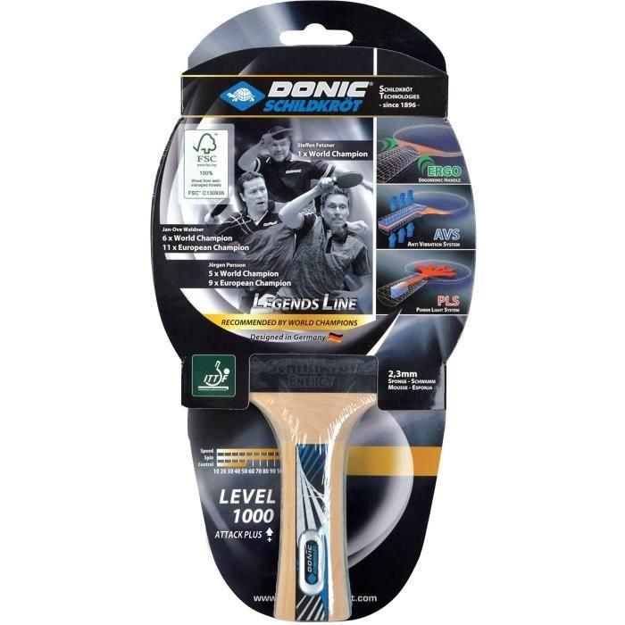 Schildkröt AUC4000885544275 Raqueta de Tenis de Mesa Legends 1000 FSC Schildkröt AUC4000885544275 Raqueta de Tenis de Mesa Legends 1000 FSC
