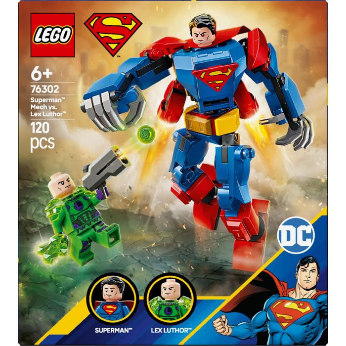 LEGO 76302 DC Superhéroes: Duelo Superman's Mech vs. Lex Luthor - Set de Construcción Juguete para Niños y Niñas de 6 Años 10 LEGO 76302 DC Superhéroes: Duelo Superman's Mech vs. Lex Luthor - Set de Construcción Juguete para Niños y Niñas de 6 Años 10