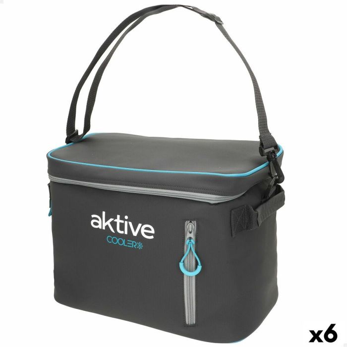 Nevera Portátil Aktive 18 L 34 x 26 x 21 cm Negro (6 Unidades) Nevera Portátil Aktive 18 L 34 x 26 x 21 cm Negro (6 Unidades)