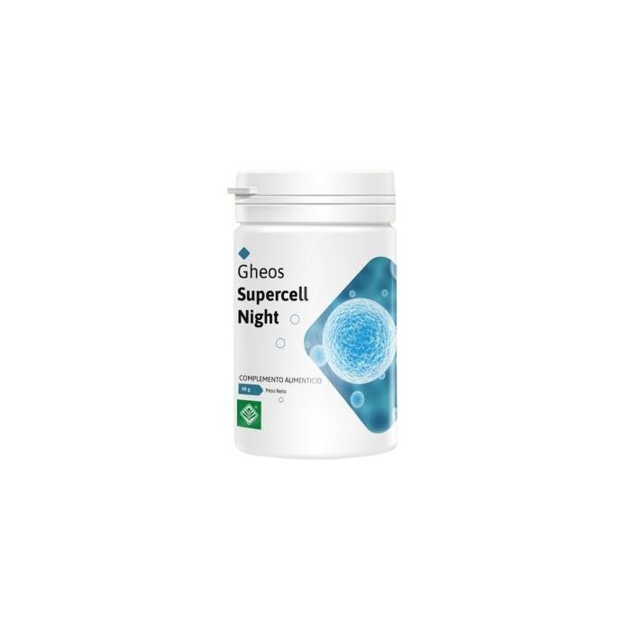 GHEOS Super Cell Night 800mg: Complemento con Desmodium, Cardo Mariano, Melatonina y Selenio para la Regeneración Celular y Depuración - 60 Cápsulas