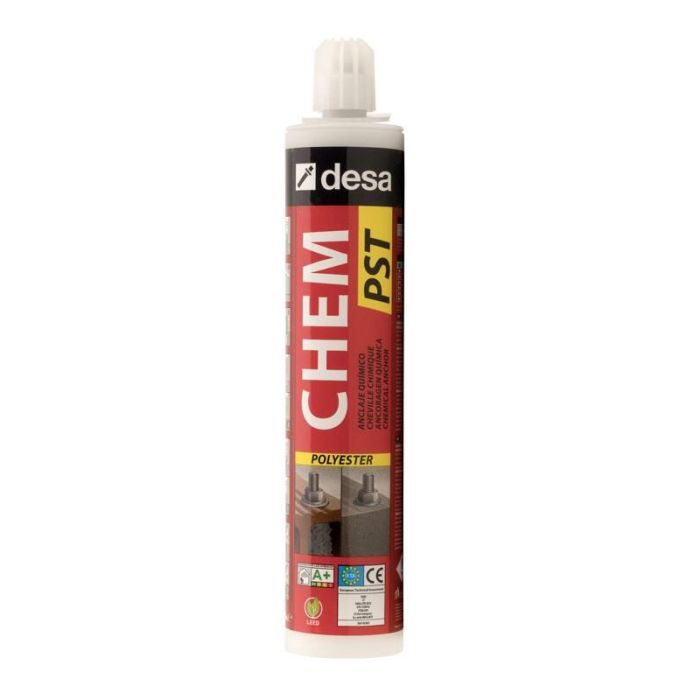 Desa Anclaje Químico Poliéster 300ml para Materiales Porosos: Cemento, Ladrillo Macizo y Hueco