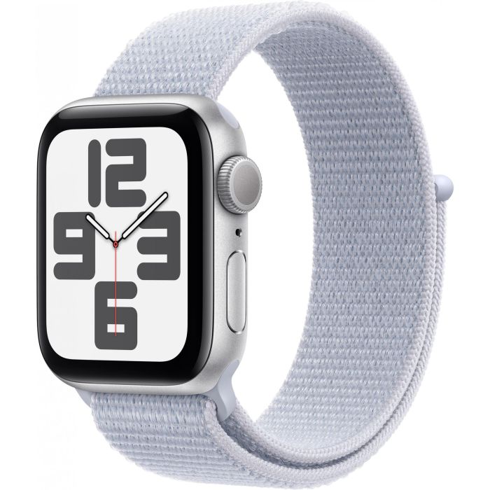Apple Watch SE GPS 40mm Silver Aluminium Case con Blue Cloud Sport Loop