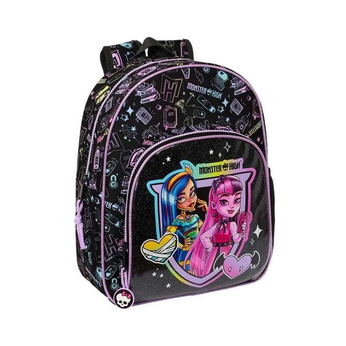 Mochila Infantil Monster High Negro 28 x 34 x 10 cm
