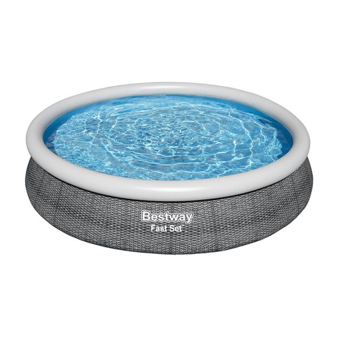 Bestway Piscina Hinchable Adulto Aro Ratan con Depurador 366x76 cm Jardin 57445